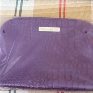 Rodan + Fields Purple Crocodile Cosmetic Bag